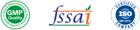 GMP Certification Fssai & ISO Certification Logos