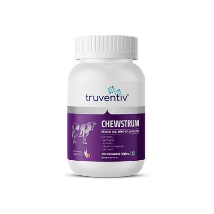 Chewstrum - 90 Tablets <br><span style="font-size:14px;color:#0E4C97;">Colostrum (Gau Piyush) Tablets | The First Healthy Food</span>