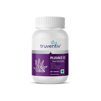 Pluvace EC - 90 Tablets <br><span style="font-size:14px;color:#0E4C97;">Astaxanthin Tablets | Mega Anti-oxidant</span>